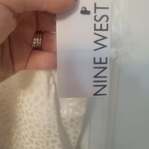 Nine west leopard print sleeveless blouse NWT